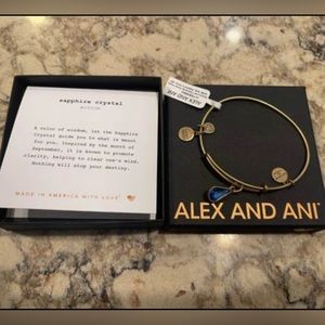 Sapphire Crystal Alex & Ani Bracelet